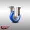 Service Caster 3 Inch 316SS Blue Polyurethane Wheel Rigid Top Plate Caster SCC-SS31620R314-PPUB-BLUE - alternate 2